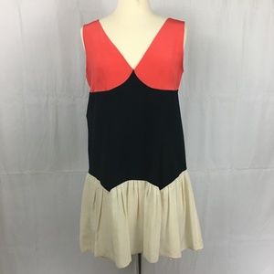 Miu Miu Silk Colorblock Mini Dress IT 38 US 2
